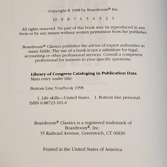 Vtg Bottom Line Year Book 1997 1998 HC Lot of 2 - Picture 6 of 9